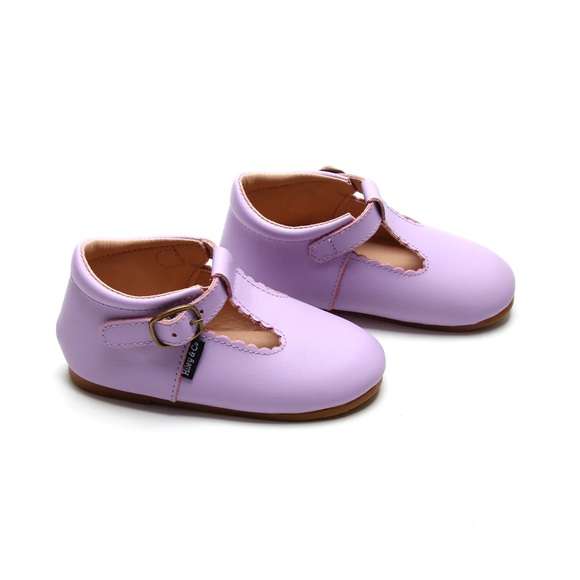 Riley T-Straps - Scalloped - Lavender - Picture 4 of 13